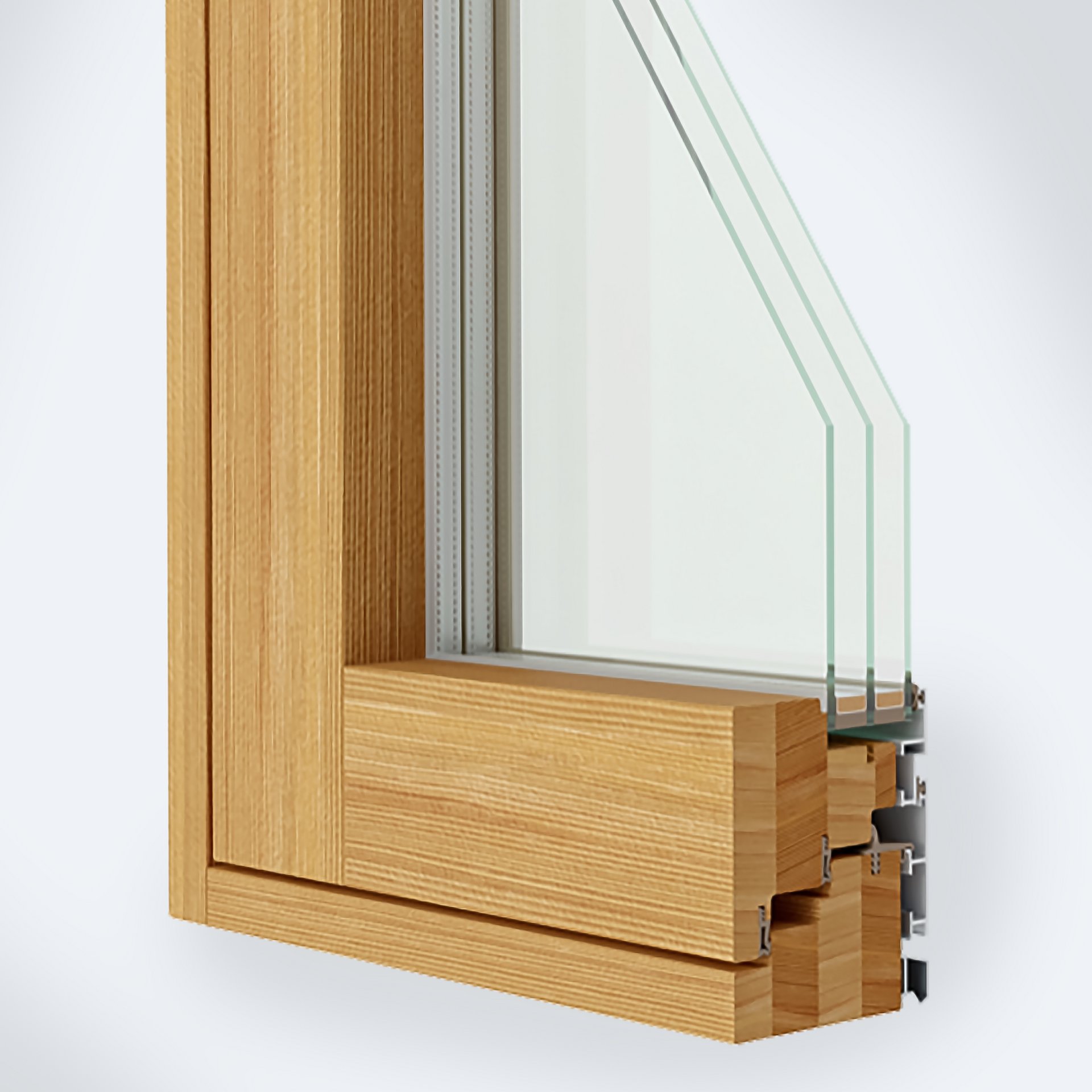Holzfenster Querschnitt