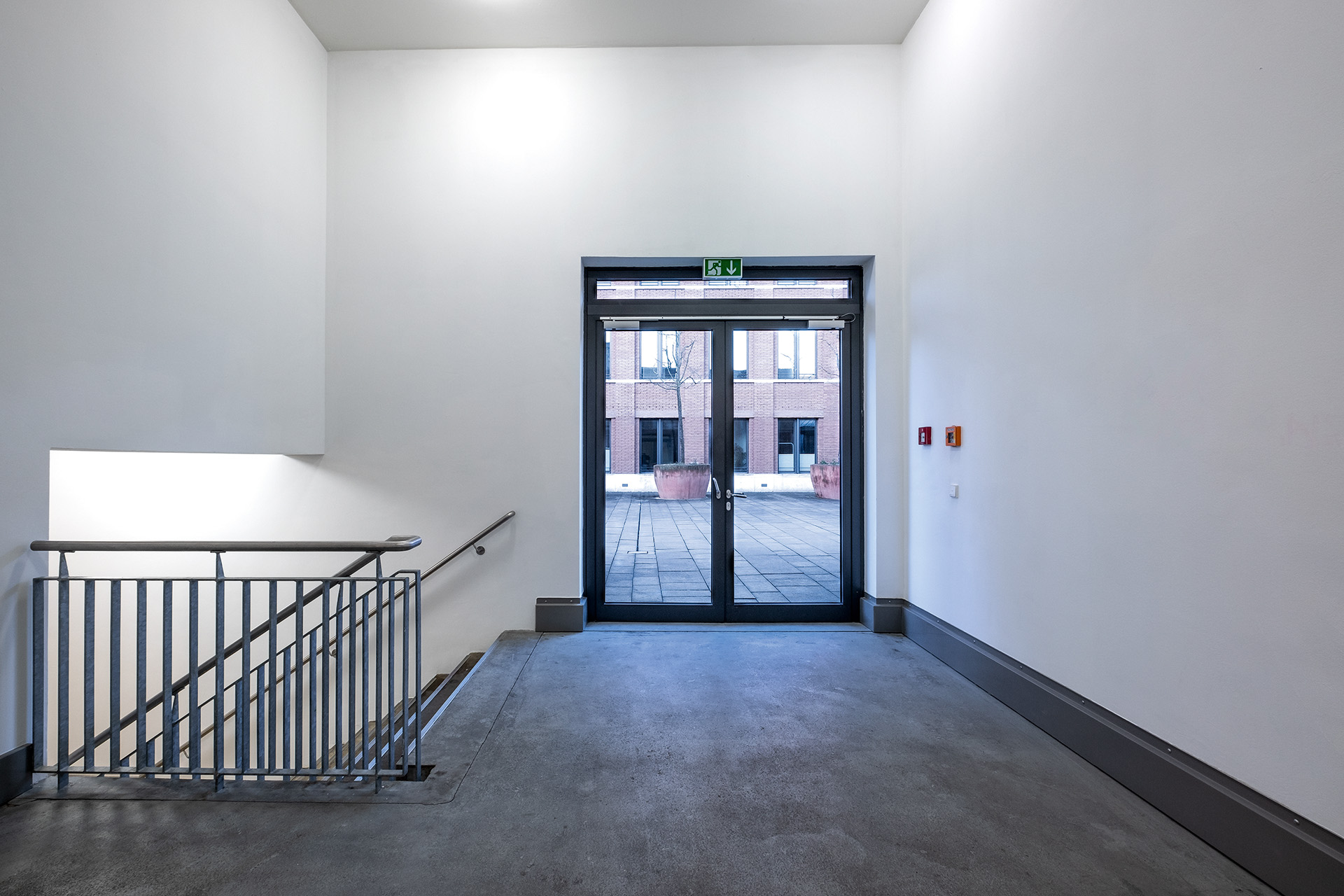 Notausgang in einem Treppenhaus